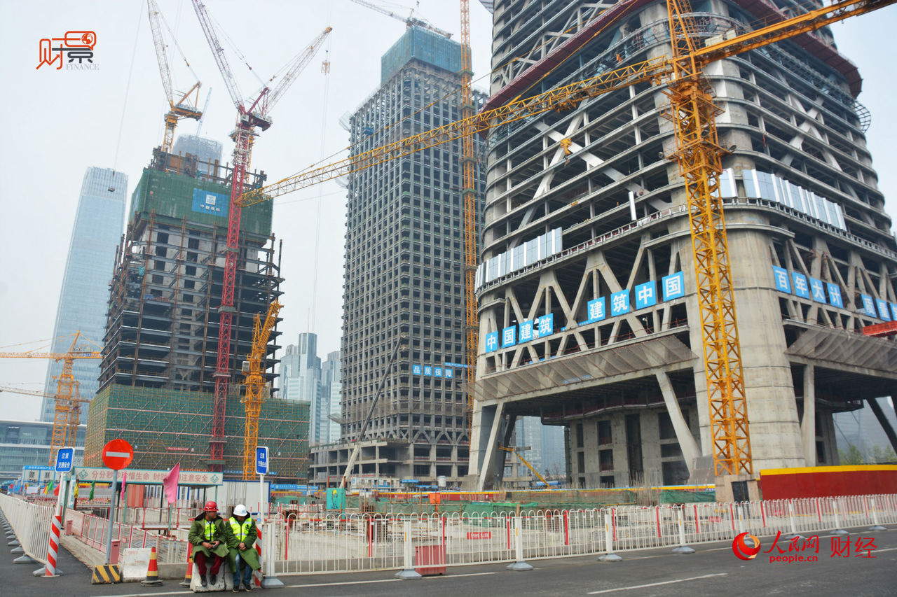 建设中的中国尊 建设中的中国尊