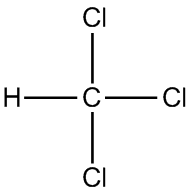 三氯甲烷结构式 三氯甲烷结构式