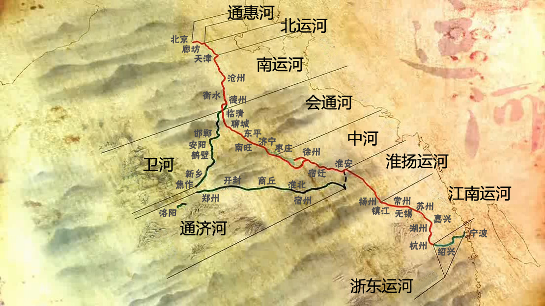 中国大运河全图 中国大运河全图