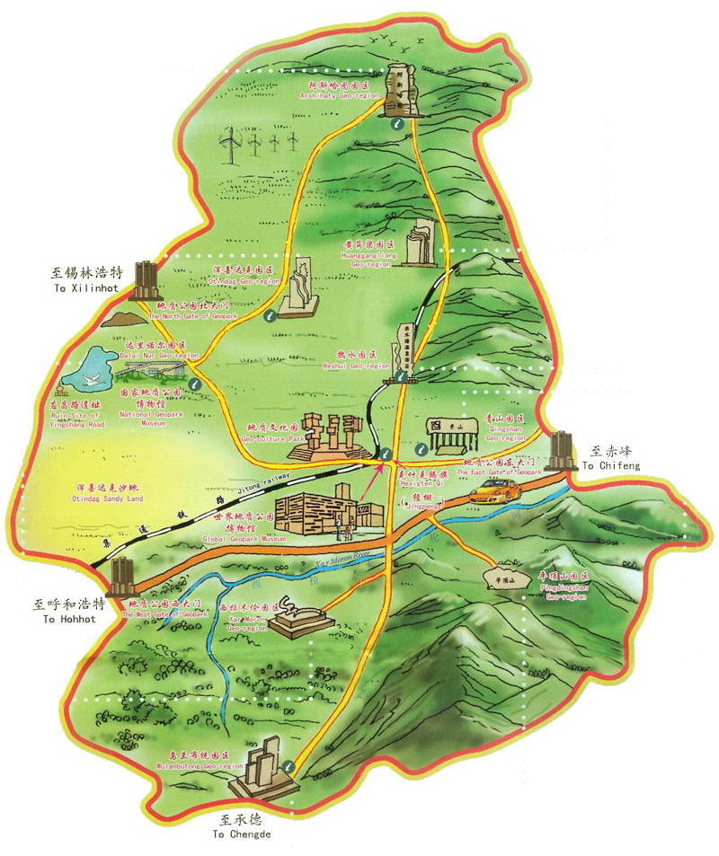 公园导览图 公园导览图