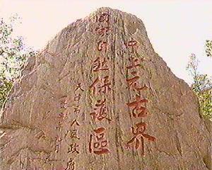 保护区石碑 保护区石碑