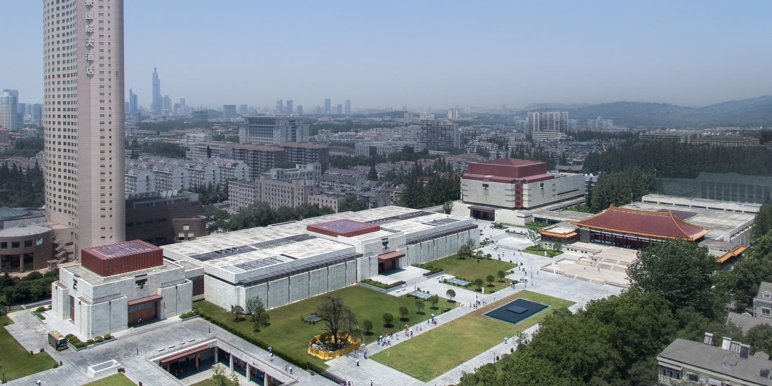 俯瞰南京博物院 俯瞰南京博物院