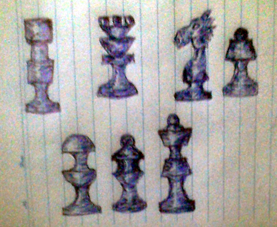 中国象棋立体棋子设计绘画原图 中国象棋立体棋子设计绘画原图
