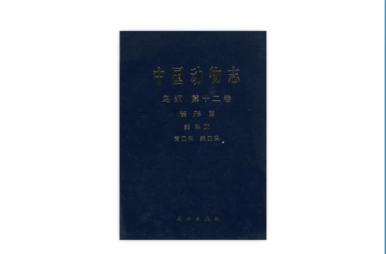 中国动物志：鸟纲