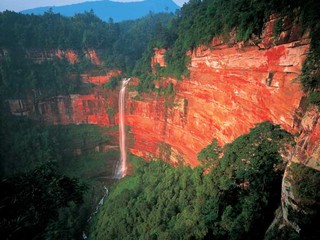 丹霞地貌(贵州赤水大白岩) 丹霞地貌(贵州赤水大白岩)