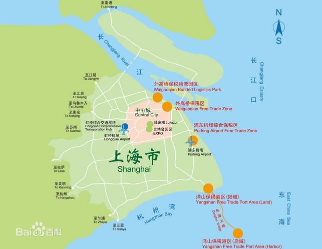 上海自由贸易试验区範围 上海自由贸易试验区範围