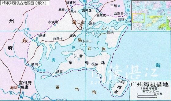 广州湾租借地地图 广州湾租借地地图