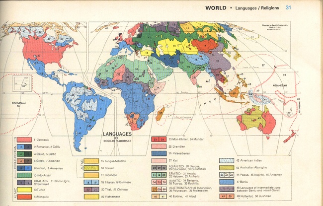 世界语言版图 世界语言版图
