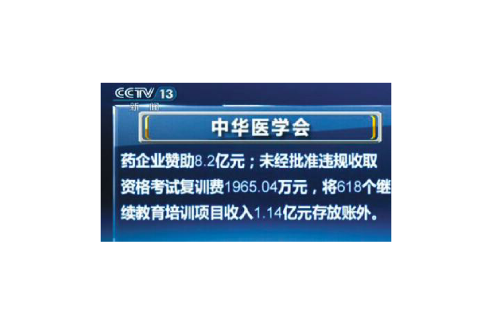 中华医学会赞助费事件