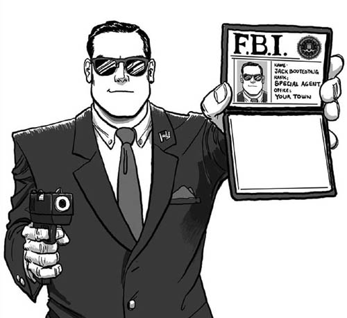 FBI漫画形象 FBI漫画形象