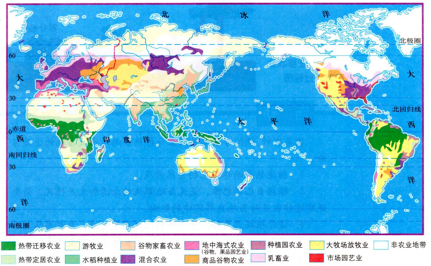 世界农业分布 世界农业分布