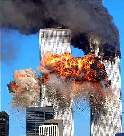 911事件——被撞毁的世贸大楼 911事件——被撞毁的世贸大楼