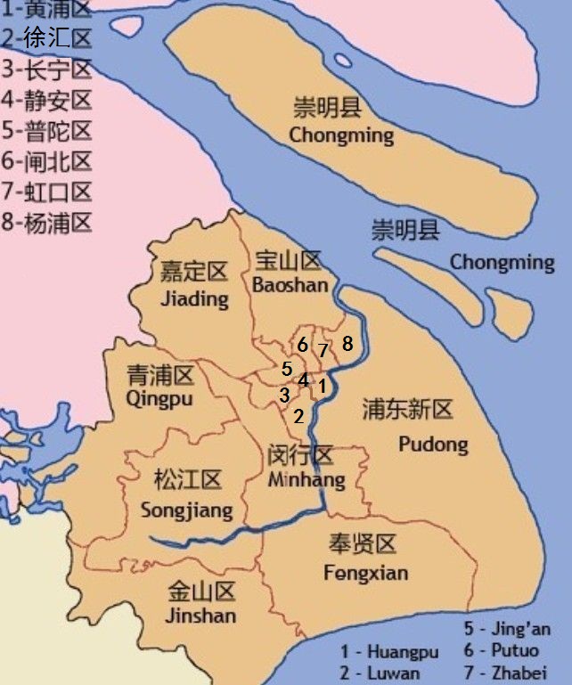 上海行政划分图 上海行政划分图