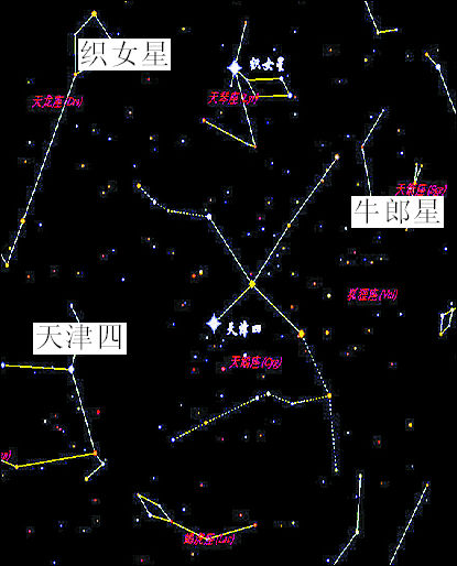 织女星座图 织女星座图