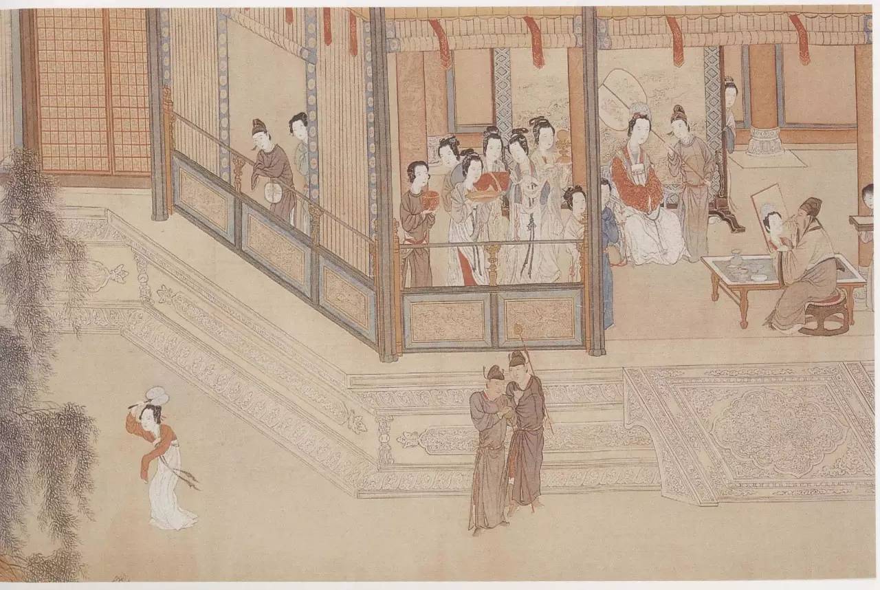 明·仇英《汉宫春晓图》 明·仇英《汉宫春晓图》