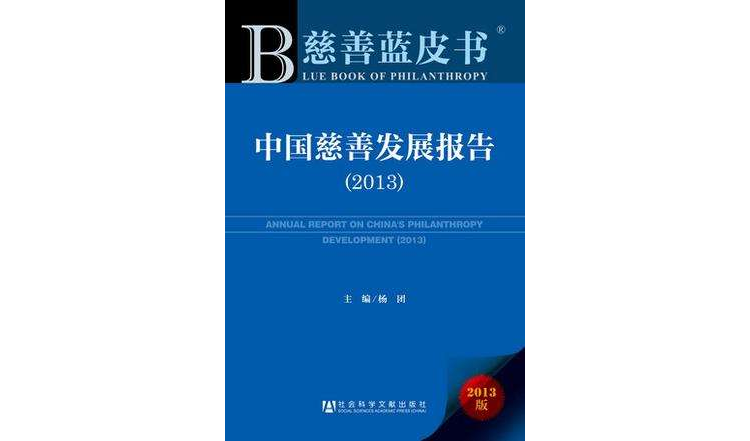 中国慈善发展报告(2013)