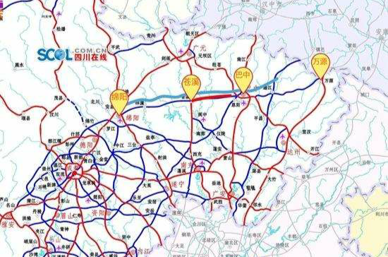 绵万高速公路