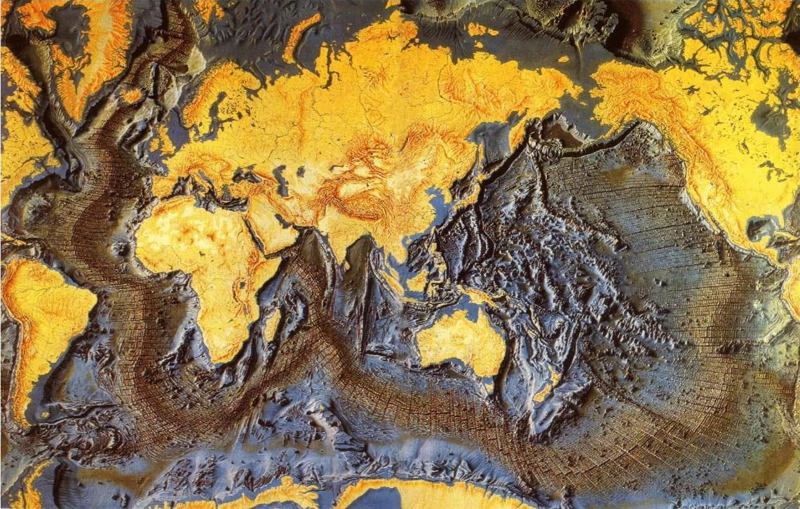 中洋脊地貌图 中洋脊地貌图
