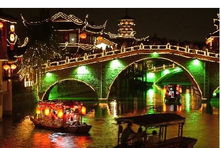 上海七宝古镇举行中元节“兰盆盛会” 上海七宝古镇举行中元节“兰盆盛会”