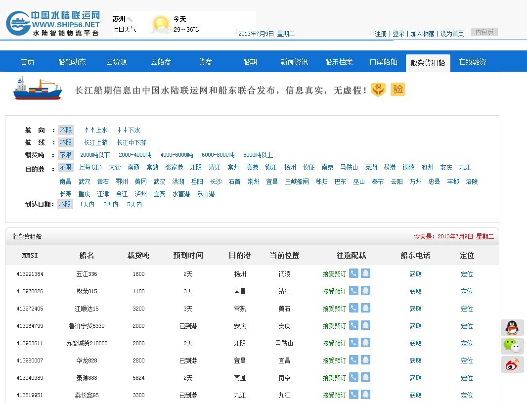 散杂货租船 散杂货租船