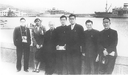 1958年访苏代表团留影 1958年访苏代表团留影