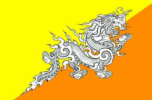 不丹王国国旗(不丹国旗)