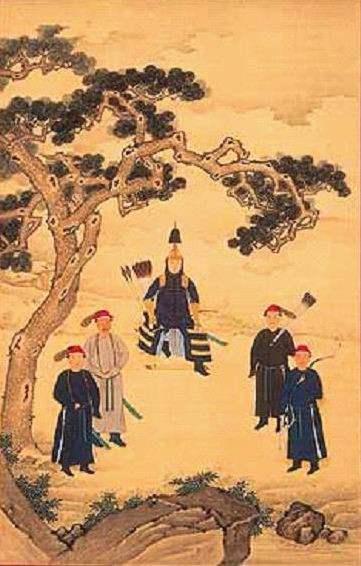 康熙帝戎装图 康熙帝戎装图