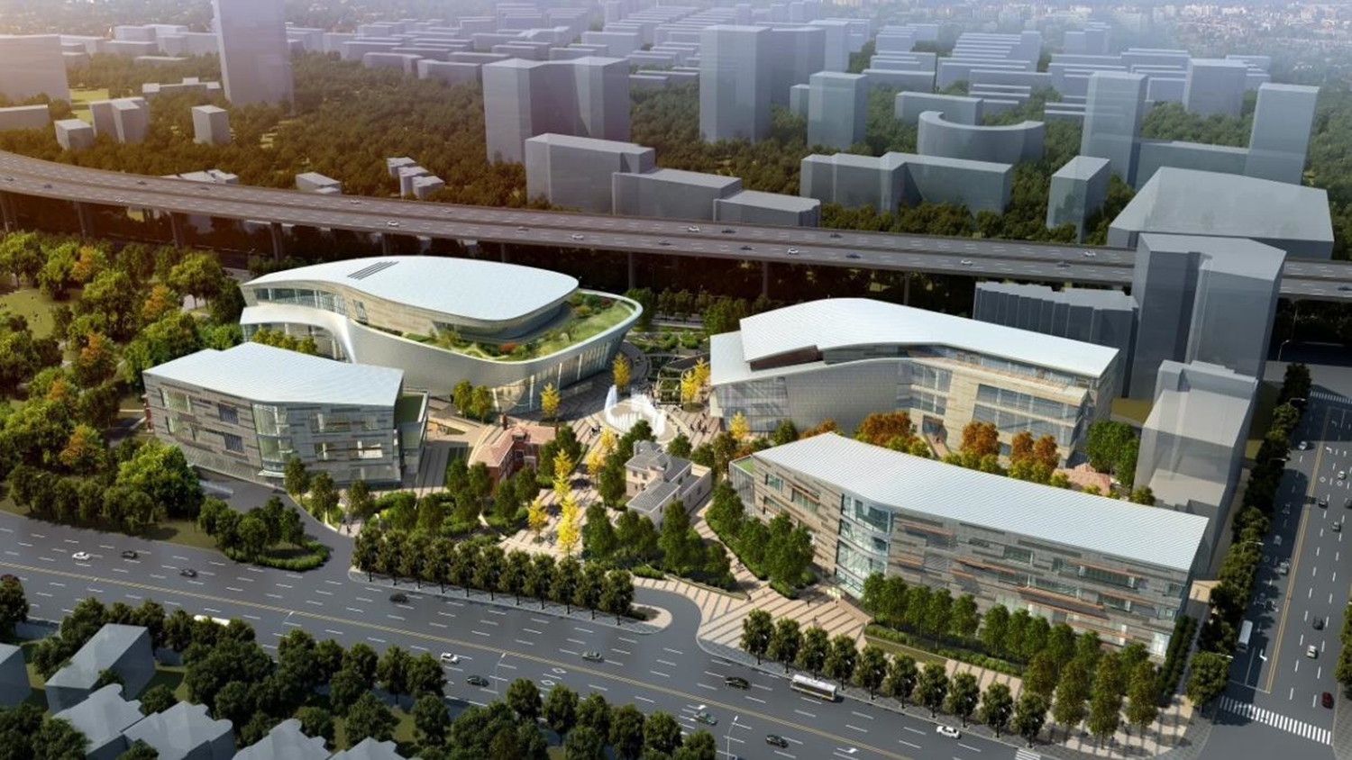 上海国际舞蹈中心整体效果图 上海国际舞蹈中心整体效果图