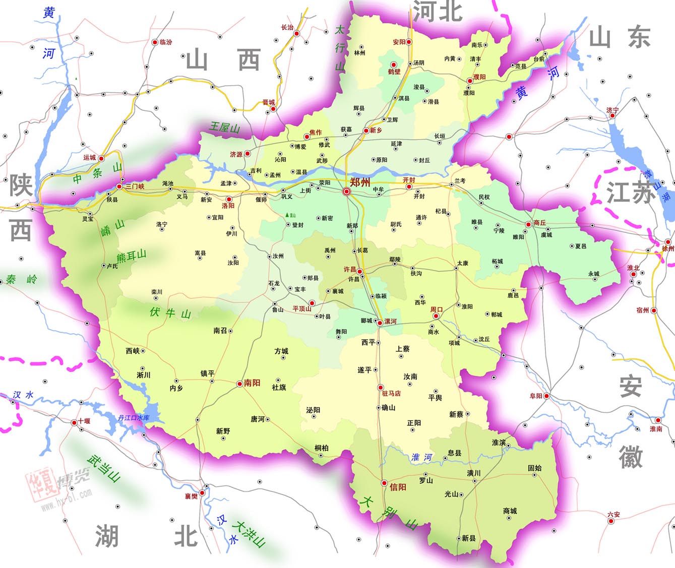 中州(河南的古称)