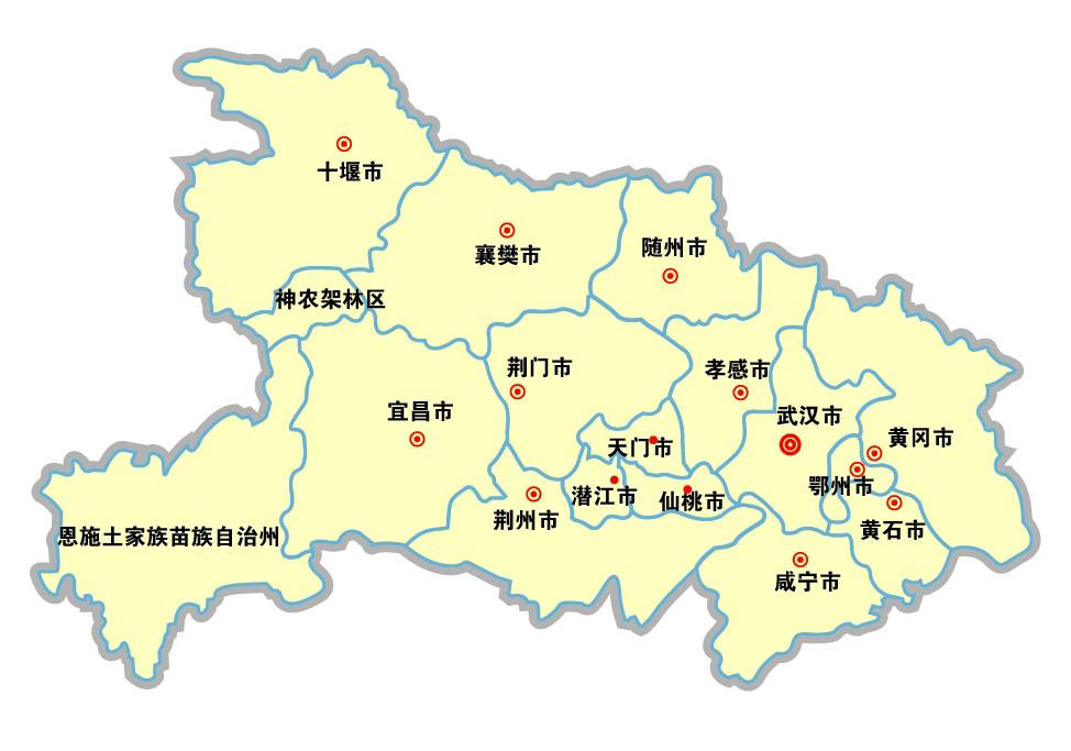 湖北地图